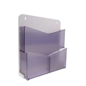 Portafolletos de pared magnético de 270x257x65mm de 3 divisiones para folletos