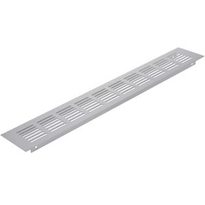Rejilla de ventilación para zócalo aluminio 400x60mm