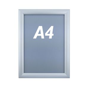 Marco de aluminio A4 240x325mm recto para cartel anuncio poster
