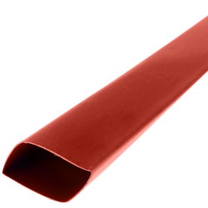 Tubo termoretráctil rojo de 25,4mm en bobina de 3m