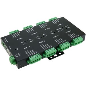 Adaptador industrial USB 2.0 a RS232 RS422 RS485 opto-aislado de 8 puertos