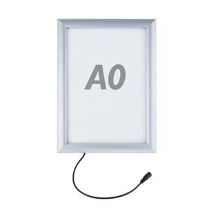Marco cuadro iluminado por LED A0 874x1224mm para cartel anuncio letrero