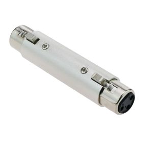 Adaptador de audio XLR 3-pin hembra a XLR 3-pin hembra