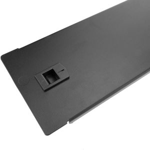 Panel ciego de 2U para armario rack 19" Tapa metal negra a presión