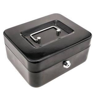 Caja fuerte portátil para dinero caudales billetes y monedas 198 x 158 x 88 mm
