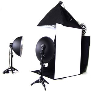 Estudio fotográfico portátil de 60cm con softbox y focos