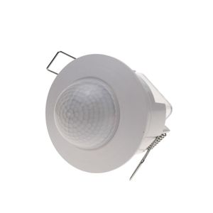Detector de movimiento por infrarrojos de techo empotrable color blanco