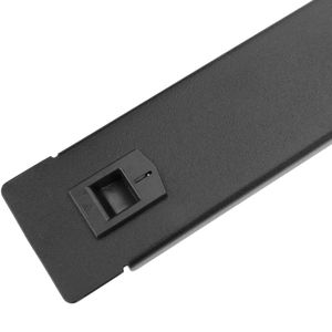 Panel ciego de 1U para armario rack 19" Tapa metal negra a presión