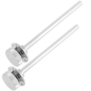 Seguro para persiana de 14 cm en acabado cromado