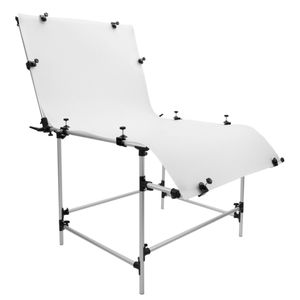 Mesa de plexiglas para bodegones de 200 x 100 cm desmontable