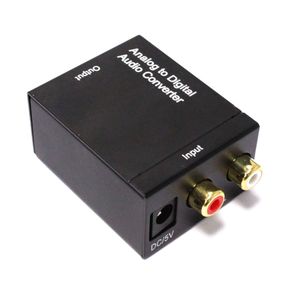 Conversor de audio analógico a digital con 2xRCA a toslink y coaxial