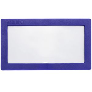 Etiqueta magnética con marco azul con imán letrero de 80x45mm