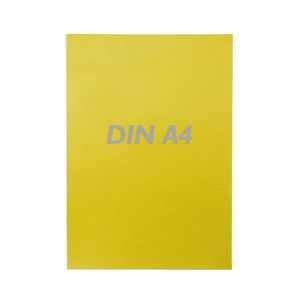 Cartel etiqueta magnética flexible amarillo A4 con imán