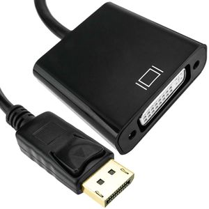 Adaptador DisplayPort macho a DVI-D hembra con cable de 20 cm