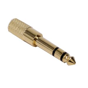 Adaptador audio estéreo TRS jack-6.3mm-macho a minijack-3.5mm-hembra