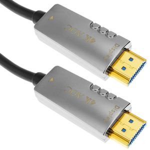 Cable de vídeo HDMI 2.0 macho Ultra HD 4K activo por fibra óptica de 50m