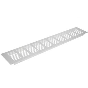 Rejilla de ventilación para zócalo placa aluminio 400x80mm