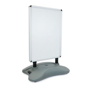 Panel valla publicitaria de doble marco A1 635x885mm con peana para cartel anuncio poster