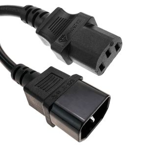 Cable de alimentación eléctrico IEC-60320 C13 a C14 de 1.8 m