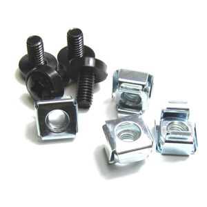Tornillos M6 para rack-19 4-pack de color negro