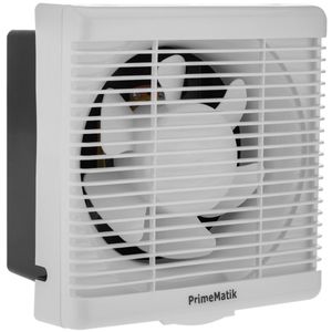 Ventilador de escape, extractor de aire 190x190 mm con sistema antirretorno para baño lavabo cocina trastero garaje