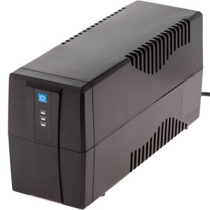 SAI Sistema de Alimentación Ininterrumpida de línea interactiva de 650VA 390W con 2 schuko
