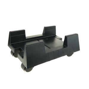 Soporte para ordenador PC con ruedas de color negro