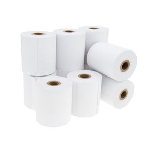Rollo bobina de papel térmico para impresora TPV y caja registradora 57x60mm 10 unidades