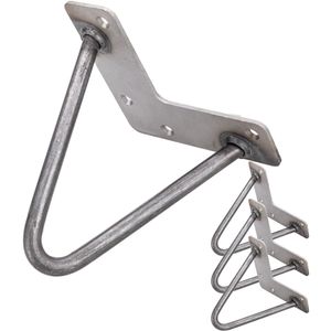 Pies para mesa y mueble estilo vintage Patas en acero 2 varillas 15 cm 4-pack