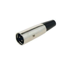 Conector XLR3 3-pin macho metálico