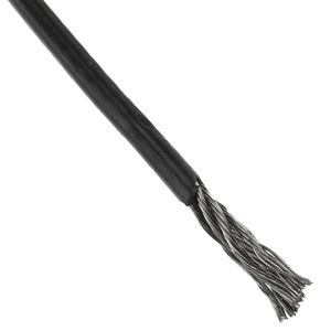 Cable de acero inoxidable de 2 mm. Bobina de 100 m. Recubierto de plástico negro