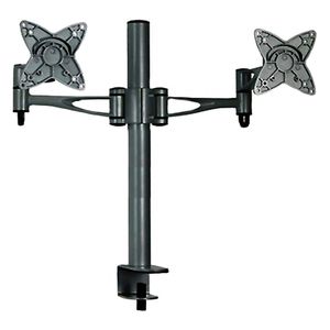 Soporte de mesa para 2 pantallas VESA 75/100 en horizontal