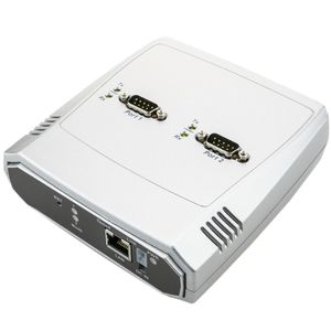 Servidor serie 2 x RS232 a ethernet TCP IP UDP RJ45 10/100 Mbps NCOM-211