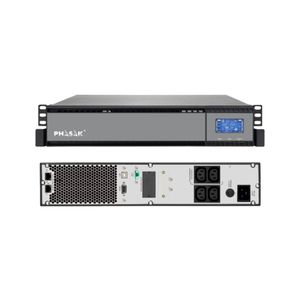 SAI PHASAK 1000VA Rack 19" 2U Online Senoidal Pura Doble Conversion APFC SNMP ByPass