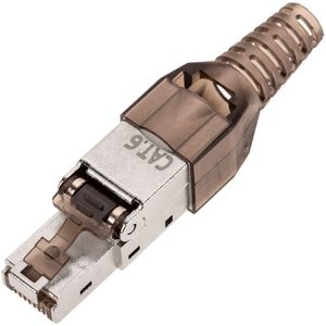 Conector FTP Cat.6 RJ45 macho crimpado automático pack 6 unidades