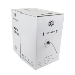 Bobina de cable UTP Cat.6A 23AWG rígido gris 305m