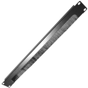 Panel pasacables guíacables para armario rack 19" 1U con cepillo para gestión de cables