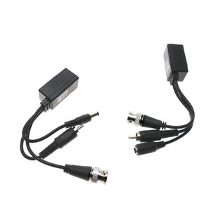 Balun pasivo de vídeo con alimentación y audio (BNC DCJack RCA RJ45)