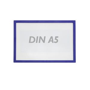 Etiqueta magnética con marco azul con imán letrero de 220x158 mm