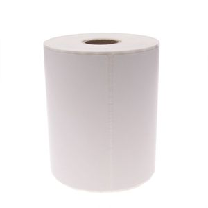 Rollo bobina de 300 etiquetas adhesivas para impresora transferencia térmica 101.6x127mm