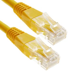 Cable UTP categoría 6 amarillo 1m