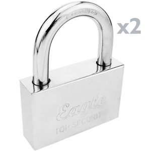 Candado de seguridad acero 70mm 2-pack
