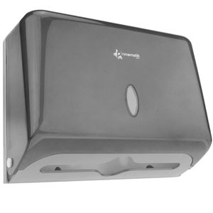 Dispensador de toallas de papel para baño en negro