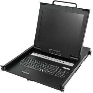 Consola KVM rack 19" de 8 puertos de RackMatic con teclado español