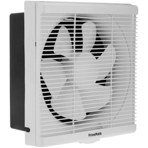 Ventilador de escape, extractor de aire 335x335 mm con sistema antirretorno para baño lavabo cocina trastero garaje