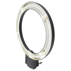 Lámpara anular y mesa repro