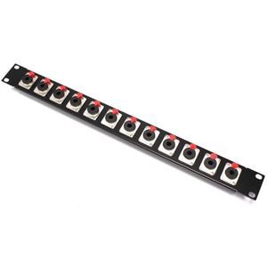 Patch panel rack19 12-port jack6.3mm-hembra 1U