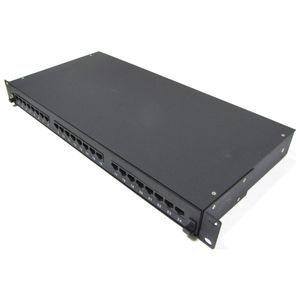 Patch panel de 24 RJ45 Cat.5e UTP 1U negro en cajón extraible