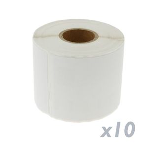 Rollo bobina de 320 etiquetas adhesivas compatibles con Dymo S0722440 y Dymo 99015 54x70mm 10-pack