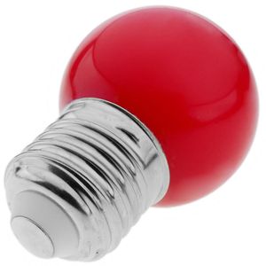 Bombilla LED G45 E27 230VAC 0,5W luz roja